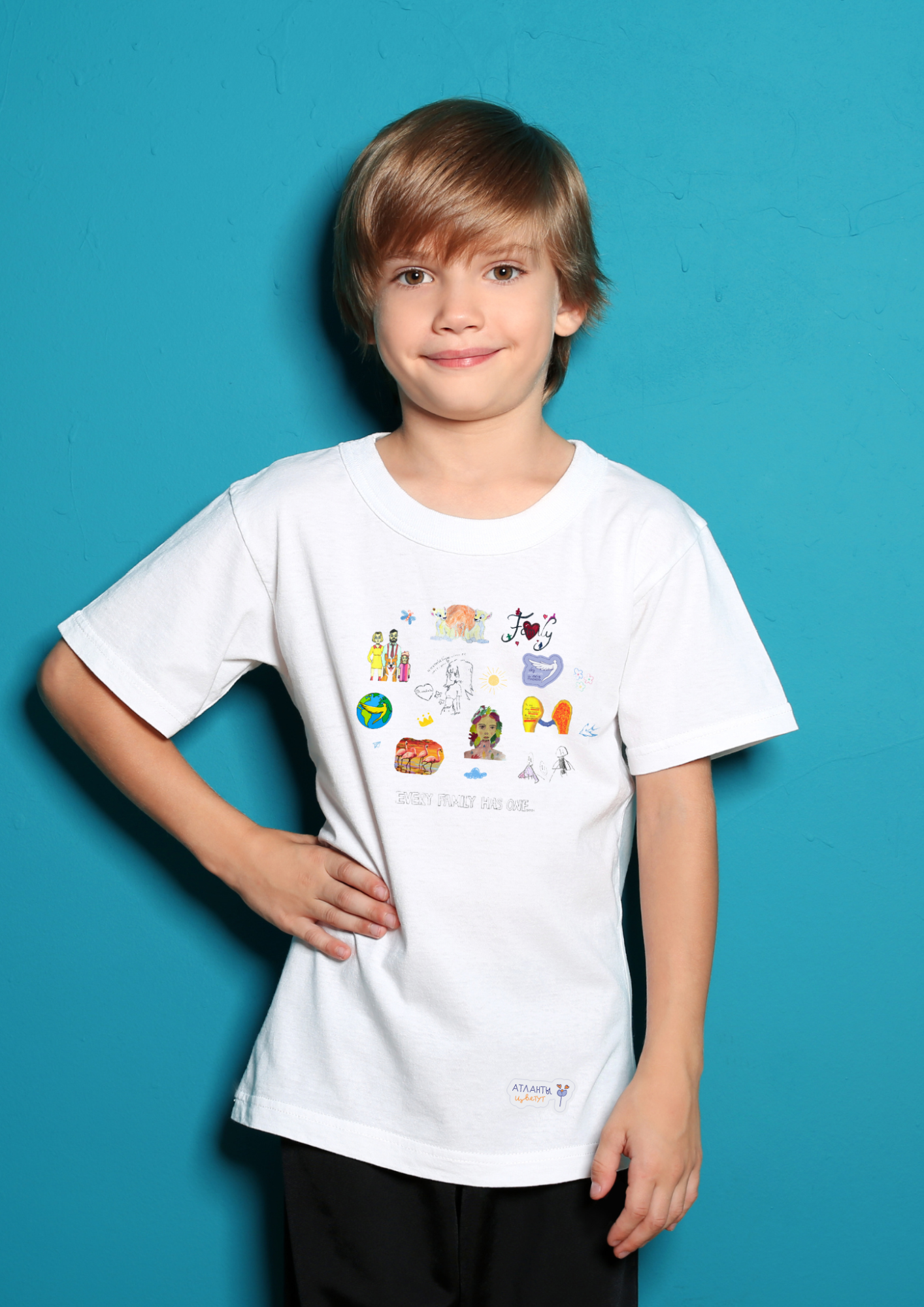 Футболка детская с авторскими детскими рисунками