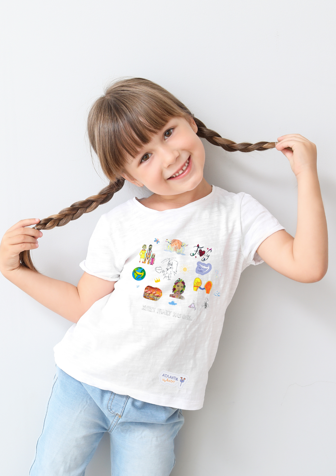 Футболка детская с авторскими детскими рисунками