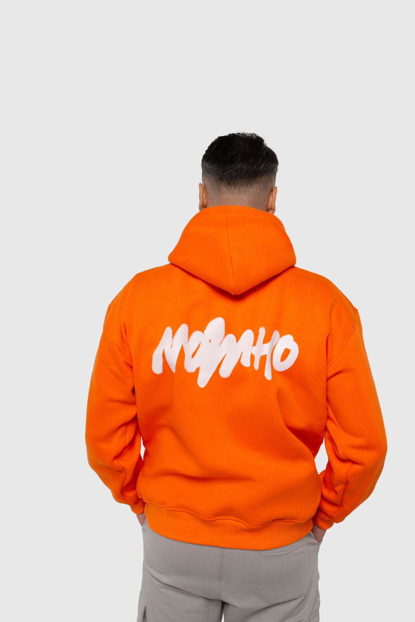 Худи оверсайз оранжевый «А что так можно было?»  